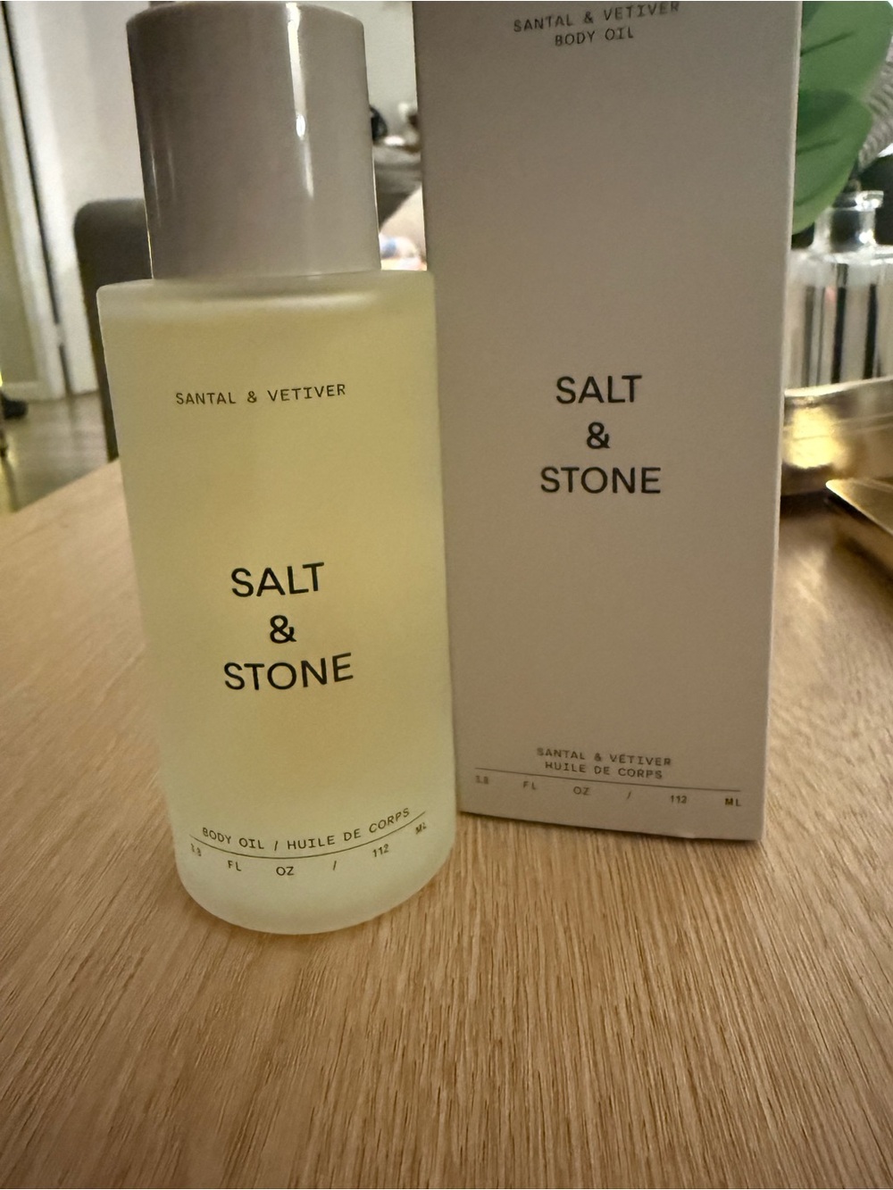 Salt & Stone Santal & Vetiver Body Oil — Cream